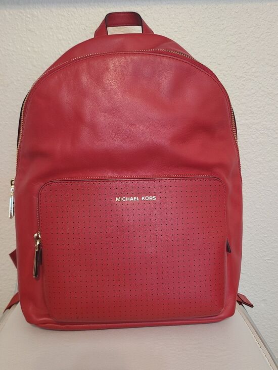 Michael Kors Red Leather Backpack main image 4
